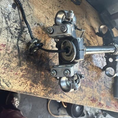 84 HONDA VF1100 VF 1100 S V65 SABRE STEERING STEM TRIPLE TREE TOP CLAMP - Thumbnail 7