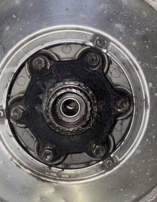 1986 86 HONDA VF700C VF 700C 700 MAGNA REAR RIM - Thumbnail 6