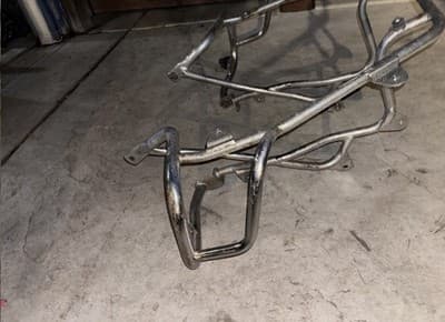 1987 Yamaha Venture XVZ1300 XVZ 1300 Side Saddle Bag Mount Guard Support Crash - Thumbnail 5