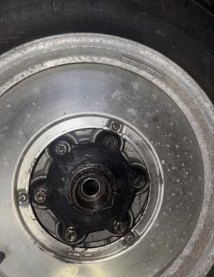 1986 86 HONDA VF700C VF 700C 700 MAGNA REAR RIM - Thumbnail 7