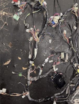 1987 Yamaha Venture XVZ1300 XVZ 1300 Electrical Wires Wiring Harness Loom Plug - Thumbnail 4