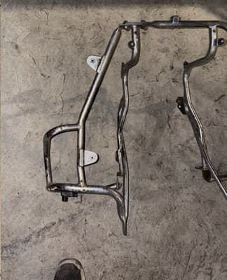 1987 Yamaha Venture XVZ1300 XVZ 1300 Side Saddle Bag Mount Guard Support Crash - Thumbnail 2