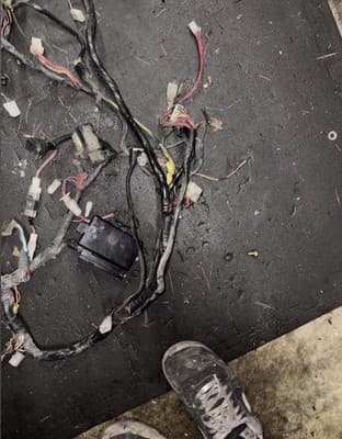 1987 Yamaha Venture XVZ1300 XVZ 1300 Electrical Wires Wiring Harness Loom Plug - Thumbnail 9