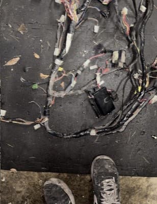 1987 Yamaha Venture XVZ1300 XVZ 1300 Electrical Wires Wiring Harness Loom Plug - Thumbnail 3
