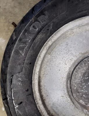 1986 86 HONDA VF700C VF 700C 700 MAGNA REAR RIM - Thumbnail 11