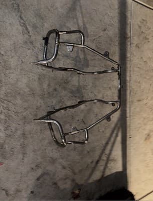 1987 Yamaha Venture XVZ1300 XVZ 1300 Side Saddle Bag Mount Guard Support Crash - Thumbnail 4