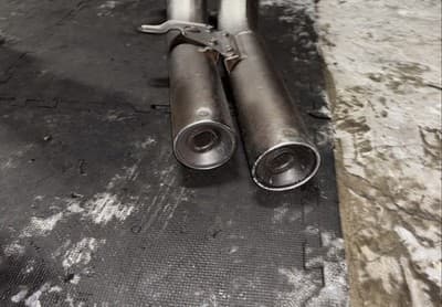 87 Honda VF700 VF 700 C Super Magna Left Side Muffler Exhaust - Thumbnail 6