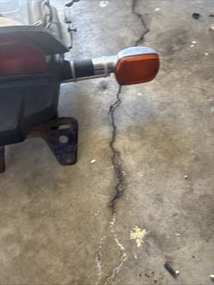 1983-86 Honda VF1100 V65 Magna Rear Fender Tail Light Plate Bracket VF1100C - Thumbnail 5