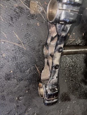 1987 Yamaha Venture XVZ1300 Front Triple Tree Top Bottom Set Fork Hold XVZ 1300 - Thumbnail 7