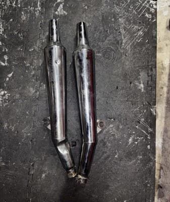1987 Yamaha Venture XVZ1300 XVZ 1300 Exhaust Muffler System Pipes Silencer 1986 - Thumbnail 5