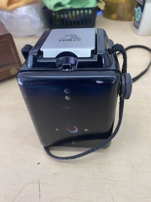 Argus Seventy-five Vintage TLR Camera 620 Black with Original Case - Thumbnail 2