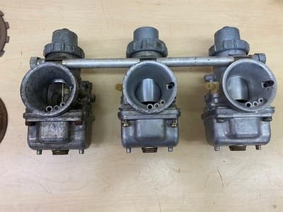 Vintage Kawasaki H2R 750 Extremely Rare Factory Race Tall Top Carburetors - Thumbnail 2