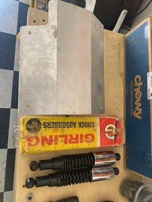 1974 Kawasaki H2R OEM NOS Race Parts Lot Girling Shocks Magnesium Forks Tach - Thumbnail 6