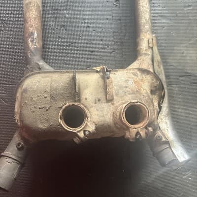 83 Honda VF1100 VF 1100 C V65 Magna Muffler Exhaust Header Pipe - Thumbnail 3