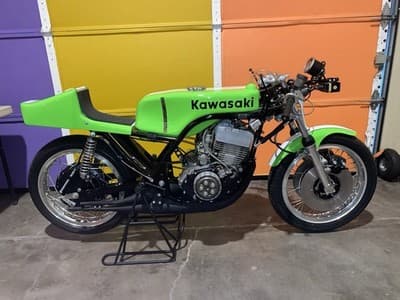 1974 Kawasaki H2R OEM NOS Race Parts Lot Girling Shocks Magnesium Forks Tach - Thumbnail 5