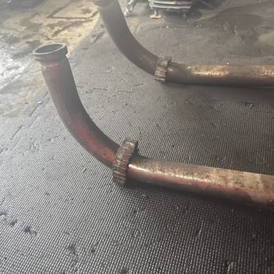 83 Honda VF1100 VF 1100 C V65 Magna Muffler Exhaust Header Pipe - Thumbnail 10