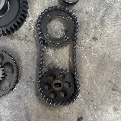 1983 HONDA V65 MAGNA VF1100C oil pump gear and chain With Shims And Primary gear - Thumbnail 4