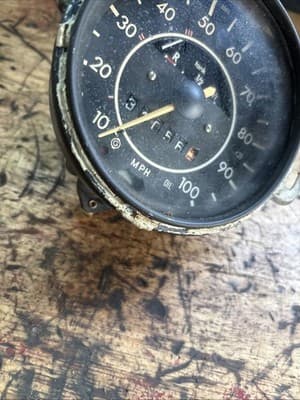 71-72 VW Beetle Bug Speedometer Gauge Cluster Vintage Aircooled 113 957 023 K - Thumbnail 6