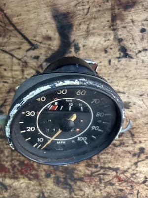 71-72 VW Beetle Bug Speedometer Gauge Cluster Vintage Aircooled 113 957 023 K - Thumbnail 3