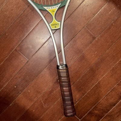 DUNLOP VOLLEY II ALUMINUM TENNIS RACQUET (4 3/8) Good Condition - Thumbnail 7