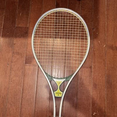 DUNLOP VOLLEY II ALUMINUM TENNIS RACQUET (4 3/8) Good Condition - Thumbnail 7