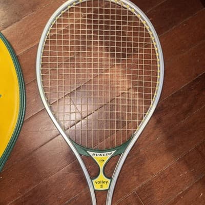 DUNLOP VOLLEY II ALUMINUM TENNIS RACQUET (4 3/8) Good Condition - Thumbnail 3