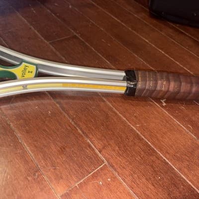 DUNLOP VOLLEY II ALUMINUM TENNIS RACQUET (4 3/8) Good Condition - Thumbnail 12