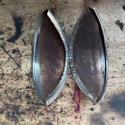 Vintage Volkswagen Beetle Side Mirror Head Housing Chrome Oval - Thumbnail 8