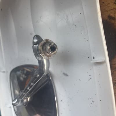 Vintage Volkswagen Beetle Side Mirror Chrome – Ball Mount – Cracked Glass - Thumbnail 8