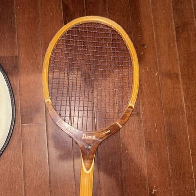 Vintage Davis HI-Point TAD Tennis Racket with cover - Thumbnail 5