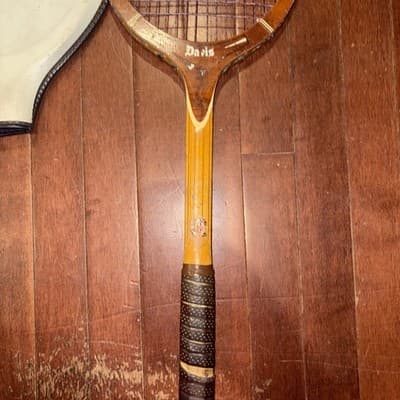 Vintage Davis HI-Point TAD Tennis Racket with cover - Thumbnail 3