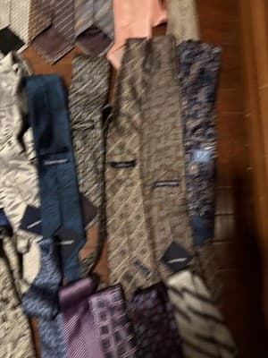 Paul Fredrick, Calvin Klein, Kenneth Cole Men's Ties Lot 31 Multicolor Geometri… - Thumbnail 6