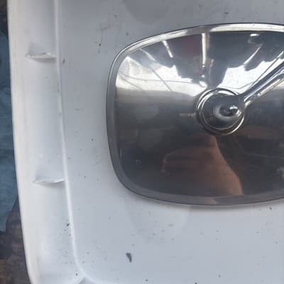 Vintage Volkswagen Beetle Side Mirror Chrome – Ball Mount – Cracked Glass - Thumbnail 5