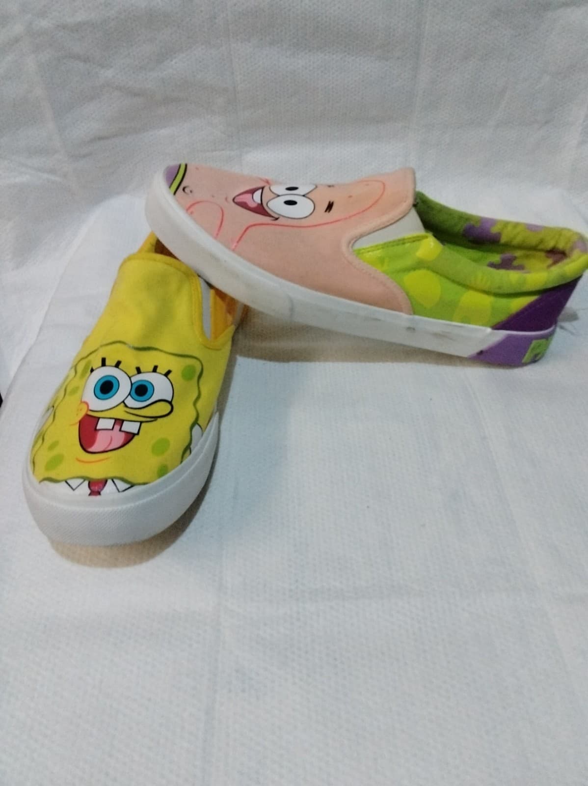 Nickelodeon SpongeBob Patrick Men's Canvas Slip-On Shoes Size 10 - Thumbnail 4