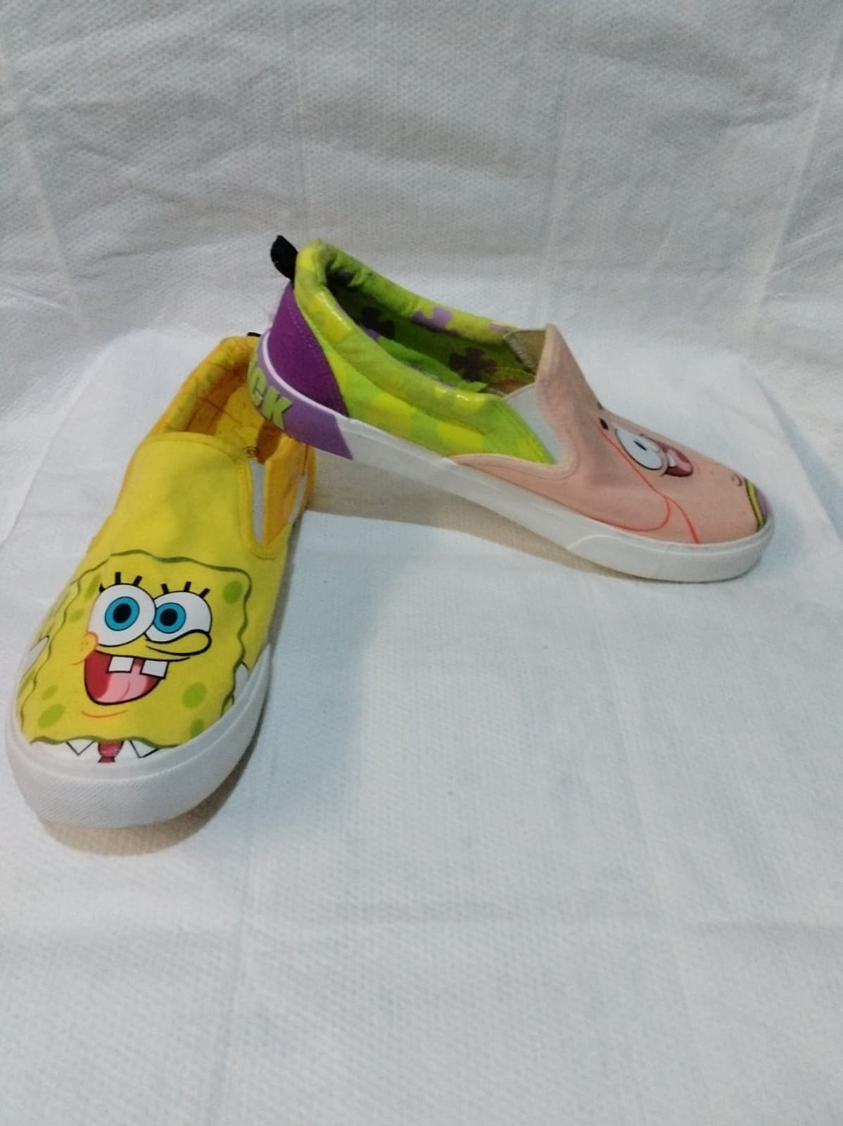 Nickelodeon SpongeBob Patrick Men's Canvas Slip-On Shoes Size 10 - Thumbnail 2