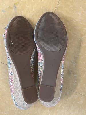 Kelly & Katie Floral Peep-toe Pumps With Bow Accent Size 11 - Thumbnail 5