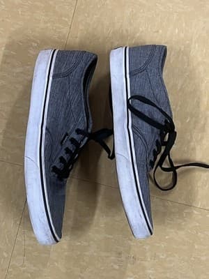 Vans Off The Wall 500714 Gray Casual Skate Shoes Low Top Lace up Men Size 10.5 - Thumbnail 2