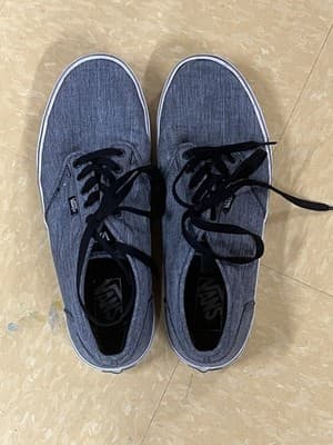Vans Off The Wall 500714 Gray Casual Skate Shoes Low Top Lace up Men Size 10.5 - Thumbnail 5