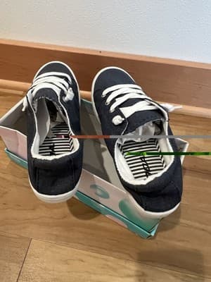 Soda Women Shoes Navy Sneakers Linen Lace Up Loafers Size 5.5 NIB - Thumbnail 4