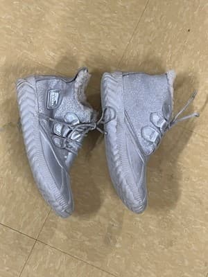 Disney x Sorel Out & About Frozen Waterproof Boots Silver Size 8.5 - Thumbnail 2