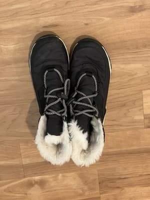Sorel Whitney II Short Lace Up Black Winter Boots Women's Size 5 - Thumbnail 4