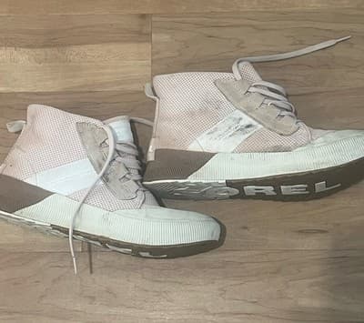 Sorel Out N About III Waterproof Mid Sneaker Womens 10 Nova Sand Chalk Lace Up - Thumbnail 2