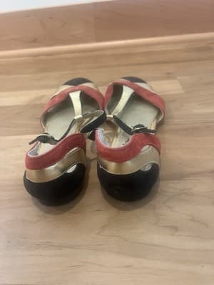 Anthropologie seychelles Flats 8 Red And Black Suede Excellent Condition - Thumbnail 4