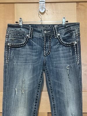 Miss Me Jeans With Embroidered Cross On Pocket Size 29 - Thumbnail 2