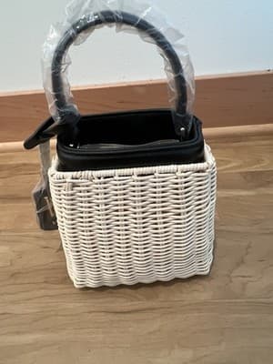 Summer New Wicker Loulou Bag for Women Crossbody Strap Included - Thumbnail 4