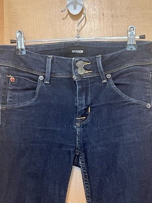 HUDSON Womens Designer Jax Denim Pants Boyfriend Skinny Jeans Trousers Size 26 - Thumbnail 3
