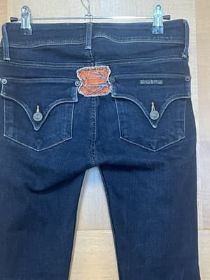 HUDSON Womens Designer Jax Denim Pants Boyfriend Skinny Jeans Trousers Size 26 - Thumbnail 6