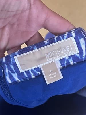 Michael Kors Pencil Skirt Size 6 Royal Blue Summer (G) - Thumbnail 4