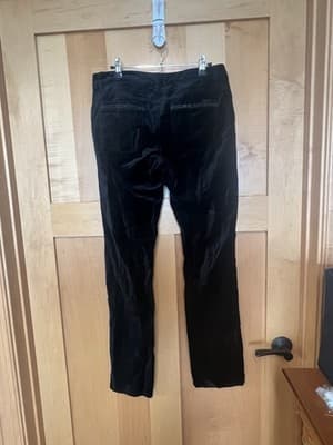 White House Black Market Womens Pants Size 6R Noir Black Velvet Slim Leg - Thumbnail 6