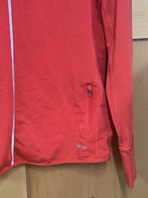 NEW NIKE RUNNING Women's Red Cowl Neck Top Sz XL - Thumbnail 5